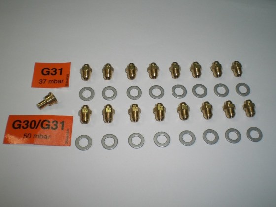 Kit de 16 Inyectores de 0.77 + 1 Inyector Piloto G.P.L